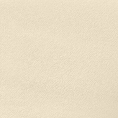 vidaXL Cabecero de cuero sintético color crema 90x5x78/88 cm