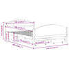 vidaXL Estructura de cama 4 cajones madera pino marr&oacute;n miel 140x200 cm