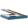 vidaXL Estructura de Cama Ottoman Azul Oscuro 200 x 200 cm Terciopelo