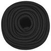 vidaXL Cuerda de barco polipropileno negro intenso 14 mm 25 m