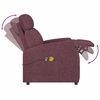 vidaXL Sillón de masaje eléctrico tela morado