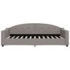 vidaXL Sof&aacute; cama nido tela gris taupe 90x200 cm