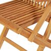 vidaXL Juego de comedor para jard&iacute;n 7 piezas madera maciza teca
