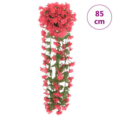 vidaXL Guirnaldas de flores artificiales 3 uds rosa 85 cm
