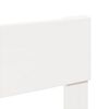 vidaXL Estructura de cama sin colch&oacute;n madera maciza blanca 75x190 cm