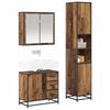 vidaXL Juego de muebles de baño 3 pcs Madera vieja 65 x 33 x 60 cm