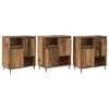 vidaXL Tableros Lateral 3 uds. Madera vieja