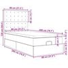vidaXL Estructura de cama otomana colch&oacute;n tela gris pardo 80x200cm