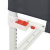 vidaXL Barandilla de seguridad cama de ni&ntilde;o gris oscuro tela 150x25 cm