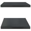 vidaXL Estantes de pared 2 uds acero inoxidable negro 100x40 cm