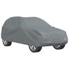 vidaXL Funda de coche para SUV completa de textil no tejido gris L
