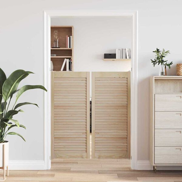 vidaXL Puerta de Armario con puerta 2 pcs Natural 49,5 x 2,1 x 110 cm