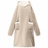 vidaXL Sudadera manta Beige 95 x 85 cm Forro Polar y Franela