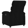 vidaXL Sill&oacute;n reclinable de masaje de tela negro