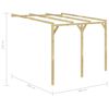 vidaXL P&eacute;rgola cobertizo de madera 3x3x2,1 m