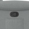 vidaXL Sill&oacute;n reclinable de tela gris claro