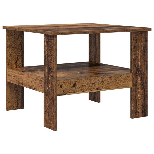 vidaXL Mesa de Caf&eacute; Madera vieja 57 x 55 x 45 cm Madera de ingenier&iacute;a