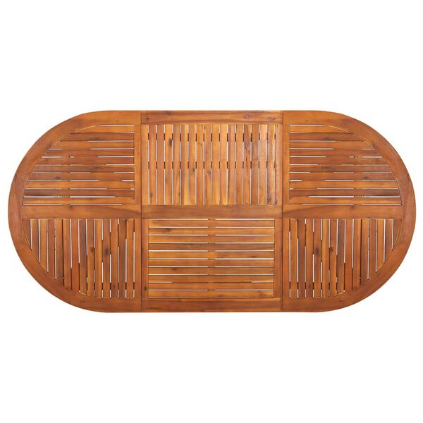 vidaXL Juego de comedor para jard&iacute;n de 7 piezas gris