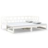 vidaXL Sof&aacute; cama extra&iacute;ble madera maciza de pino blanco 2x(80x200) cm