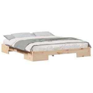vidaXL Estructura de cama Marr&oacute;n 200 x 200 cm