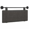 vidaXL Cabecero colgante Negro PU antiguo