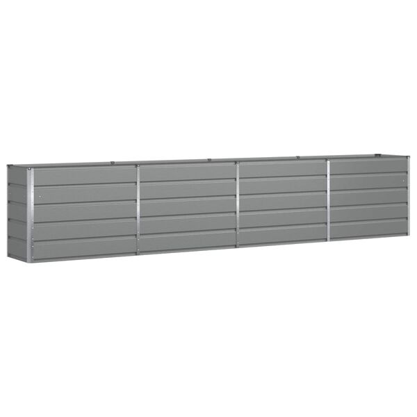 vidaXL Jardinera Gris Claro 480 x 50 x 45 cm Acero Galvanizado