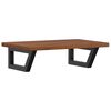 vidaXL Estante de lavabo de pared de acero y madera maciza de roble