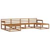 vidaXL Conjunto de sof&aacute;s de exterior 6 uds. Natural