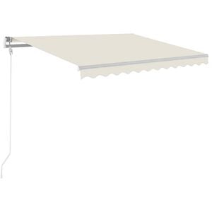 vidaXL Toldo retr&aacute;ctil autom&aacute;tico crema 300x250 cm