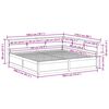 vidaXL Cama con estanter&iacute;a sin colch&oacute;n madera maciza de pino 180x200cm
