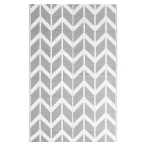 vidaXL Alfombra de exterior ARAKIL gris 160x230 cm PP