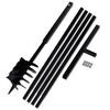 vidaXL Taladro De Tierra Con Mango 180 mm Con Tubo De Extensi&oacute;n 5 M Acero