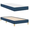 vidaXL Cama tipo Box Spring con colch&oacute;n Azul 90 x 200 cm tela