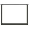 vidaXL Patas para mesa de comedor en forma de U (2 unidades), antracita, 100 x (72-73) cm, acero