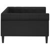 vidaXL Sof&aacute; cama sin colch&oacute;n cuero sint&eacute;tico negro 100x200 cm