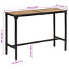 vidaXL Mesa de bar madera maciza de mango rugoso 150x55x107 cm