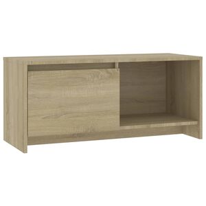 vidaXL Mueble para TV madera contrachapada roble Sonoma 90x35x40 cm