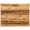 vidaXL Tablero de mesa borde natural madera mango rugosa 110x80x3,8 cm