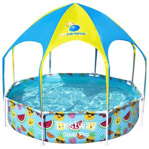 Bestway Piscina elevada para ni&ntilde;os Steel Pro UV Careful 244x51 cm