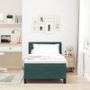 vidaXL Cama tipo Box Spring Verde oscuro 90 x 190 cm Terciopelo