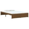 vidaXL Estructura cama sin colch&oacute;n madera maciza marr&oacute;n miel 120x190cm