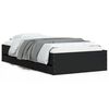 vidaXL Cama con cajones madera de ingenier&iacute;a negro 90x190 cm