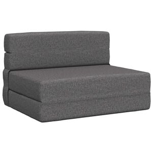 vidaXL Sof&aacute; Cama Plegable Gris Claro 70 x 72 x 60 cm Tela