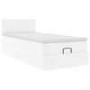 vidaXL Cama otomana colch&oacute;n cuero sint&eacute;tico blanco 100x200cm