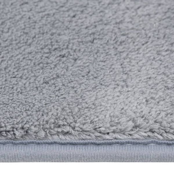 vidaXL Alfombra de peluche gris 170x120 cm