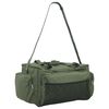 vidaXL Bolso de pesca impermeable tela Oxford verde oscuro