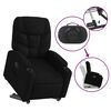 vidaXL Sillón reclinable elevable tela negro