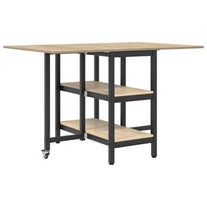 vidaXL Mesa de comedor 122 x 80 x 76,5 cm Madera de ingenier&iacute;a