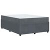 vidaXL Estructura de cama con colch&oacute;n Gris oscuro 160 x 200 cm tela