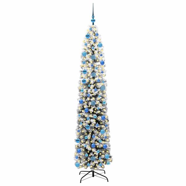 vidaXL &Aacute;rbol de Navidad artificial Verde 240 cm PVC, Acero y Pl&aacute;stico